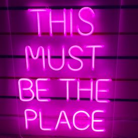 Neon LED Sign – This Must Be The Place